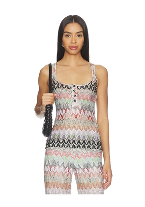 Missoni Tank Top in Pink,Blue. Size 36/0. Also in 44/8.