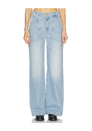 MOTHER The Chisel Sneak Jeans in Blue. Size 24. Also in 23, 25, 26, 27, 28, 29, 30, 31, 32, 33, 34.