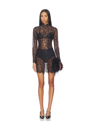 L'AGENCE Henrietta Lace Mini Dress in Black. Size S. Also in M.