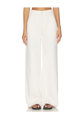 MOTHER The Chisel Sneak Jeans in White. Size 25. Also in 29, 30, 33.