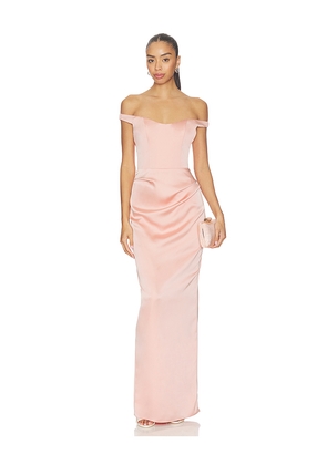 Katie May Tempest Gown in Blush. Size L. Also in M, S, XL, XS.