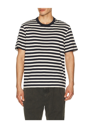 NN07 Pedro Tee in Navy. Size L. Also in S, M, XL/1X, XXL/2X.