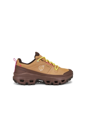 On x Sky High Farm Cloudrock Low in Brown. Size 10.5. Also in 7.5, 8, 8.5, 9, 9.5, 10, 11, 13.