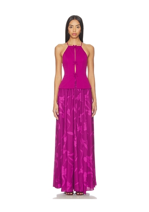 Katie May Tabitha Gown in Purple. Size L. Also in M, S, XS, XXS.