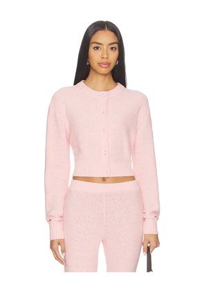 Lovers and Friends Lora Textured Cardigan in Pink. Size M. Also in XS, S, L, XL.
