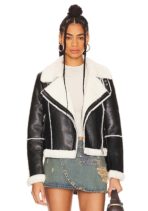 superdown Genna Zip Up Jacket in Black. Size M. Also in XXS, XS, L.