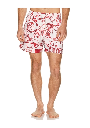OAS Arcano Swim Shorts in Red. Size M. Also in S, L, XL/1X.