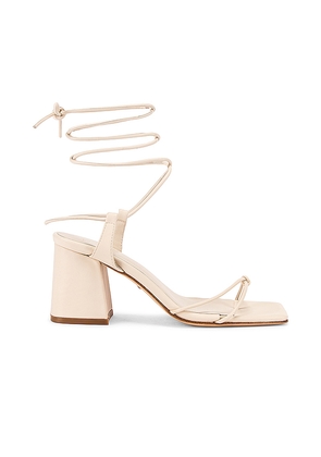 RAYE Voyage Heel in Cream. Size 7. Also in 7.5, 8.