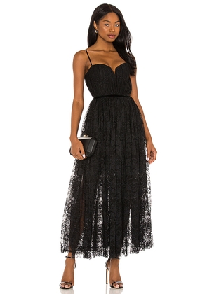 SAU LEE Selena Lace Dress in Black. Size 4. Also in 0.