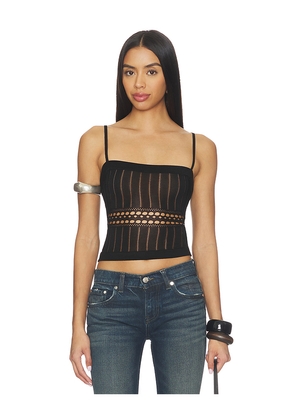 Lovers and Friends Francie Knit Tank in Black. Size L. Also in XXS, XS, S, M, XL.