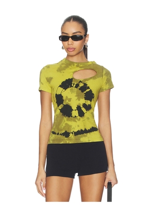Ottolinger Donut Exo T-shirt in Green,Yellow. Size M. Also in XS, S, L, XL.