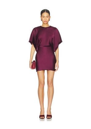 Norma Kamali Reverse Obie Mini Dress in Purple. Size M. Also in XS, S, L, XL.