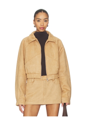 Nakedvice The Hayes Jacket in Tan. Size M. Also in L, S, XS.