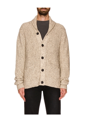 Schott Yak Blend Cardigan in Cream. Size M. Also in S, L, XL, XXL.