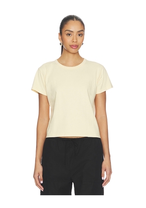 LESET The Margo Tee in Lemon. Size L. Also in XS, S, M.