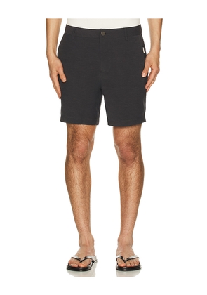 onia 4-Way Stretch 7 Versatility Short in Charcoal. Size 30. Also in 32, 34, 36, 38.
