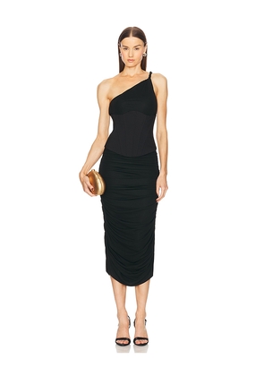 Michael Costello x REVOLVE Rinxent Midi Dress in Black. Size M. Also in XXS, XS, S, L, XL.
