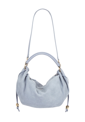 Madewell Gathered Shoulder Bag in Baby Blue.