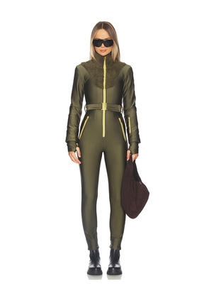 My Sunday Ski Sherpa Ski Suit in Olive. Size S. Also in XS.