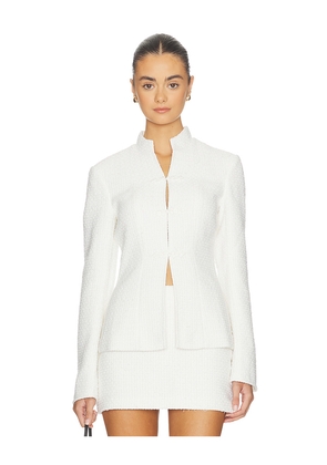 MAJORELLE Alba Jacket in Ivory. Size L. Also in XXS, XS, S, M, XL.
