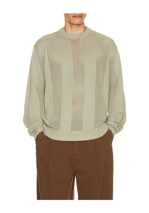 Obey Crochet Sweater in Grey. Size L. Also in S, M, XL/1X.