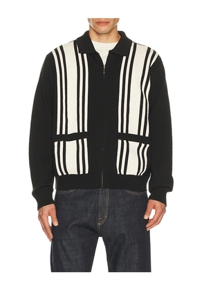 Obey Matt Zip Up Sweater in Black. Size L. Also in S, M, XL/1X.