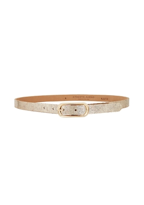 Streets Ahead Aurelle Belt in Metallic Gold. Size M. Also in XS, L, XL.