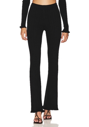 Tularosa Variegated Rib Pant in Black. Size S. Also in XS, XXS, M, L.