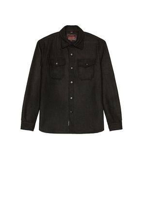 Schott CPO Wool Shirt in Black. Size S. Also in M, XXL.