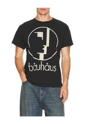 Madeworn Bauhaus 90's Crew Tee in Black. Size L. Also in S, M, XL/1X, XXL/2X.