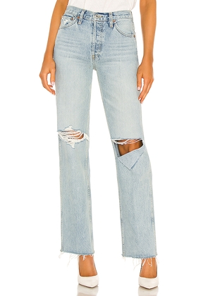 RE/DONE Originals 90s High Rise Loose Jeans in Denim-Light. Size 24. Also in 23, 28, 32, 31.