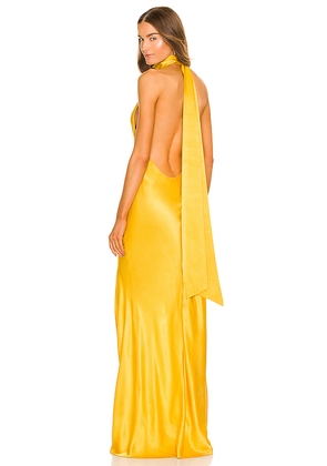 SAU LEE Penelope Gown in Yellow. Size 14. Also in 6, 8, 10.