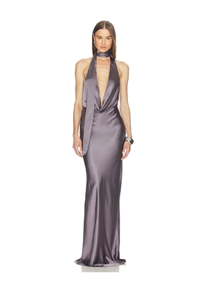 NBD Naila Gown in Grey. Size M. Also in XS, XXS, S, L, XL.