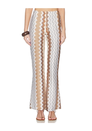 My Beachy Side Vina Pants in Brown,White. Size M. Also in L.