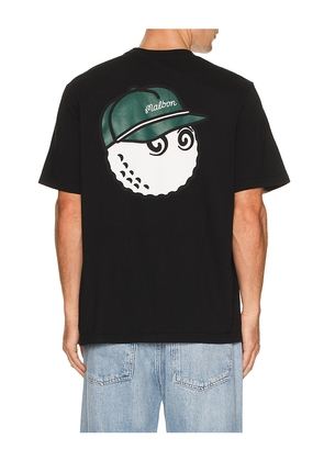 Malbon Golf Bermuda Baldwin Tee in Black. Size L. Also in M, S, XL/1X.