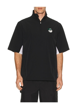 Malbon Golf Pine Windshirt in Black. Size L. Also in M, S, XL/1X.