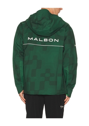 Malbon Golf Malbon Performance Full Zip Rain Jacket in Green. Size M. Also in L, S, XL/1X.