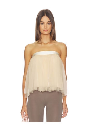 NIIHAI The Tutu Top in Beige. Size L. Also in M, S, XL, XS.
