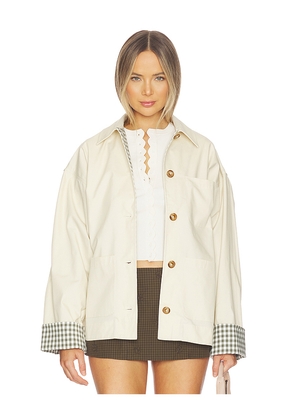 Lovers and Friends Sara Jacket in Beige. Size L. Also in XXS, XS, S, M, XL.