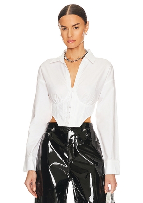 Steve Madden Stassi Top in White. Size M. Also in L, S, XS.