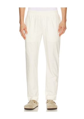 onia Linen Cotton Stretch Cuff Pant in White. Size S. Also in XL/1X.