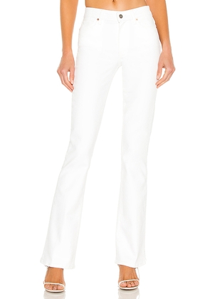PAIGE High Rise Manhattan Boot Jeans in White. Size 24. Also in 23, 25, 26, 27, 28, 29, 30, 32, 31.