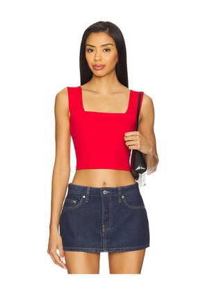 Susana Monaco x REVOLVE Wide Strap Crop Top in Red. Size M. Also in XS, S, L.