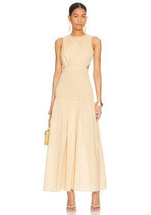 SNDYS x REVOLVE Lottie Dress in Beige. Size M. Also in L, S, XL, XS, XXL.