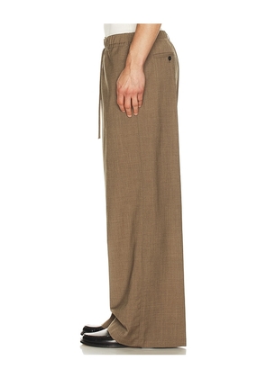 Le17Septembre Elasticized Wide Pants in Brown. Size 46. Also in 50.