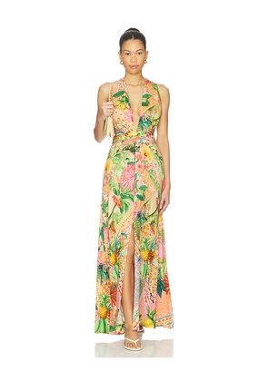Luli Fama x REVOLVE Convertible Maxi Dress in Pink,Green. Size M. Also in S, XS.