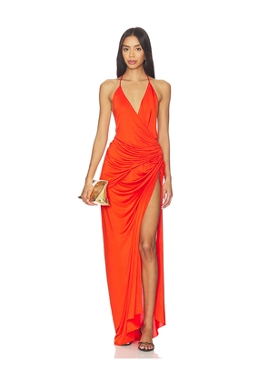 Mother of All Moon Maxi Dress in Orange. Size M. Also in S, XS.