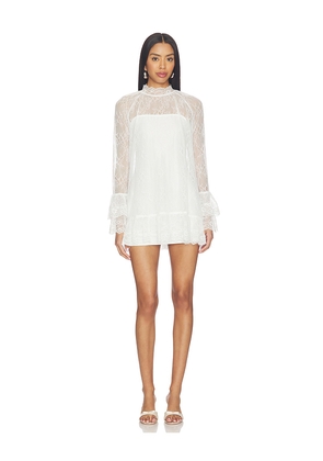 MORE TO COME Olisa Mini Dress in Ivory. Size L. Also in M, S, XL, XS, XXS.