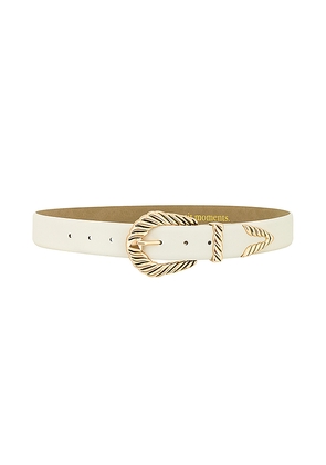petit moments Modern Rodeo Belt in White. Size XS/S. Also in M/L.