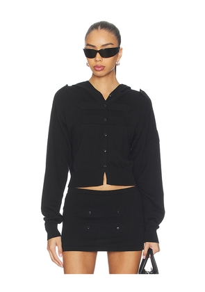 NIIHAI Military Cardi in Black. Size M. Also in XS, S, L.